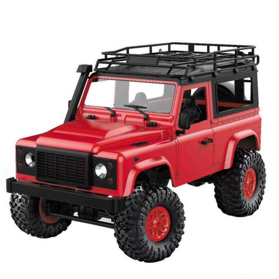 MN-90 1/12 2.4G 4WD Rc Car W/ Front LED Light 2 Body Shell Roof Rack Crawler Monster Truck RTR Toy