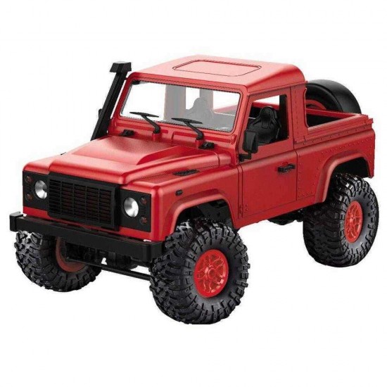 MN-90 1/12 2.4G 4WD Rc Car W/ Front LED Light 2 Body Shell Roof Rack Crawler Monster Truck RTR Toy