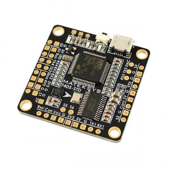 Matek F405-STD BetaFlight STM32F405 Flight Controller Built-in OSD Inverter for RC Multirotor FPV Racing Drone