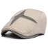 Men Women Cotton Adjustable Patchwork Painter Beret Caps Retro Outdoor Ivy Forward Hat