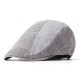 Men Women Cotton Lattice Beret Caps Duck Hat Sunshade Casual Outdoors Peaked Forward Cap