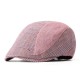 Men Women Cotton Lattice Beret Caps Duck Hat Sunshade Casual Outdoors Peaked Forward Cap