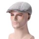 Men Women Cotton Lattice Beret Caps Duck Hat Sunshade Casual Outdoors Peaked Forward Cap