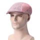 Men Women Cotton Lattice Beret Caps Duck Hat Sunshade Casual Outdoors Peaked Forward Cap