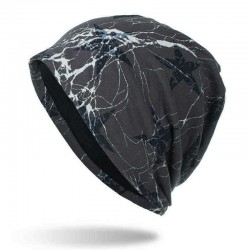 Men Women Thin Pentagram Cotton Double Layers Chemo Caps Outdoor Plus Size Beanie Caps