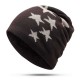 Men Women Winter Warm Fleece Liner Knitted Hat Pentagram Pattern Knit Cap