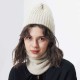 Men Women Winter Warm Knit Hat Collar Set Outdoor Ski Thick Beanie Scarf