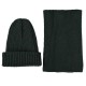 Men Women Winter Warm Knit Hat Collar Set Outdoor Ski Thick Beanie Scarf