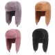 Men Women Winter Windproof Plush Trapper Hat Outdoor Ear Headwear Hunting Hat