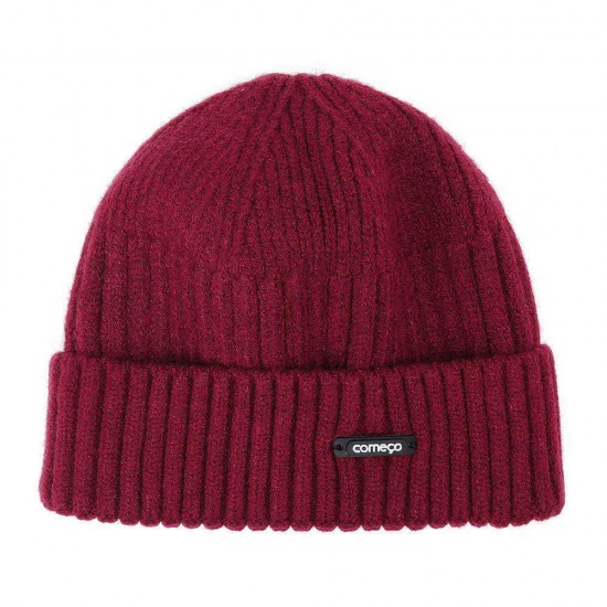 Men Women Winter Windproof Warm Knit Beanie Cap Outdoor Slouch Skullcap