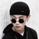 Men Women Winter Windproof Warm Knit Beanie Cap Outdoor Slouch Skullcap