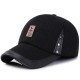 Men Women Winter Woolen Fabric Baseball Cap With Earmuffs Outdoor Casual Peaked Hat Adjustable