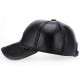 Mens Outdoor Adjustable Earmuffs Artificial Leather Baseball Cap Casual Middle-Aged Dad Hat