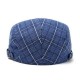 Mens Outdoor Summer Plaid pattern Breathable Beret Hat Solid Newsboy Cabbie Flat Caps Visor