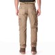 Mens Plus Big Size 30-46 Cargo Pants Outdoors Loose Cotton Multi Pocket Causal Solid Color Pants