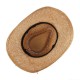 Mens Rush Straw Lightweight Casual Wide Brim Gambler Hat