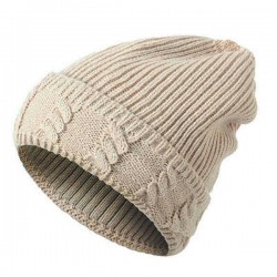 Mens Solid Warm Knitted Hats Casual Outdoor Skullies Beanies Hat