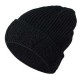 Mens Solid Warm Knitted Hats Casual Outdoor Skullies Beanies Hat