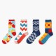 Mens Women British Style Cotton Socks Casual Warm Breathable Middle Tube Socks Mens Women British Style Cotton Socks Casual Warm Breathable Middle Tube Socks