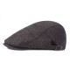 Mens Womens Casual Winter Warm Thicken Adjustable Beret Hat Outdoor Plain Newsboy Caps