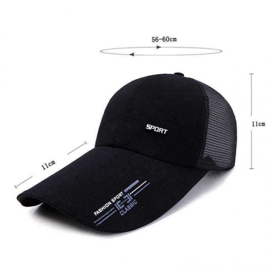 Mens Womens Summer Mesh Strapback Dad Hats Embroidered Sport Snapback Baseball Cap