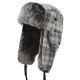 Mens Womens Vogue Plaid Plus Velvet Earmuffs Ushanka Trapper Hat Outdoor Windproof Russian Cap