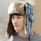 Mens Womens Vogue Winter Plus Velvet Earmuffs Windproof Trapper Hat Stripe Thicken Hunting Hat