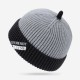 Mens Womens Winter Color Matching Knit Beanie Cap Outdoor Foldable Rolled Cuff Brimless Hats