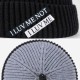 Mens Womens Winter Color Matching Knit Beanie Cap Outdoor Foldable Rolled Cuff Brimless Hats