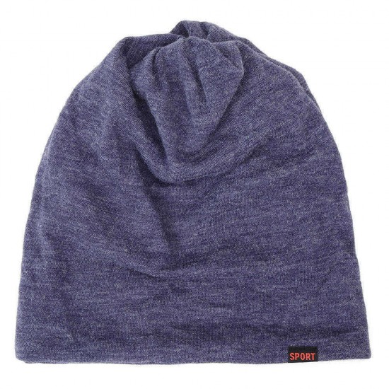 Mens Womens Winter Cotton Multifunctional Beanie Cap Scarf Outdoor Warm Brimless Hat