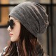 Mens Womens Winter Slouchy Beanie Caps Outdoor Double Layers Earmuffs Brimless Bonnet