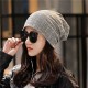 Mens Womens Winter Slouchy Beanie Caps Outdoor Double Layers Earmuffs Brimless Bonnet