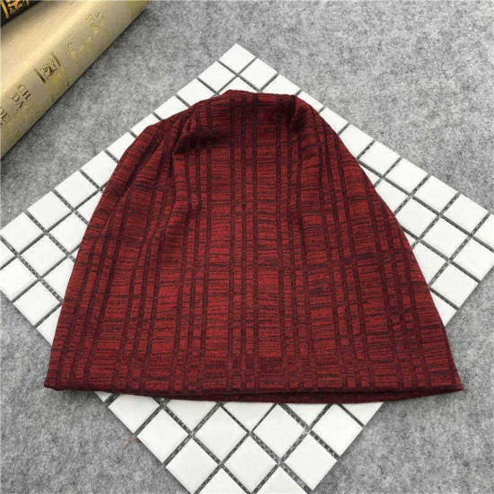 Mens Womens Winter Slouchy Beanie Caps Outdoor Double Layers Earmuffs Brimless Bonnet