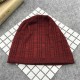 Mens Womens Winter Slouchy Beanie Caps Outdoor Double Layers Earmuffs Brimless Bonnet