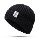 Mens Womens Winter Warm Knit Brimless Beanie Cap Outdoor Foldable Rolled Cuff Skullcap