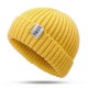 Mens Womens Winter Warm Knit Brimless Beanie Cap Outdoor Foldable Rolled Cuff Skullcap