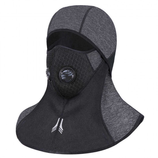 Mens Womens Winter Windproof Fleeces Riding Mask Outdoor Ski Neck Protector Face Mask Cap