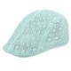 Mesh Lace Beret Hat Summer Breathable Sunshade Adjustable Visor Cabbie Cap For Women Lady