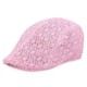 Mesh Lace Beret Hat Summer Breathable Sunshade Adjustable Visor Cabbie Cap For Women Lady