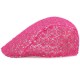 Mesh Lace Beret Hat Summer Breathable Sunshade Adjustable Visor Cabbie Cap For Women Lady