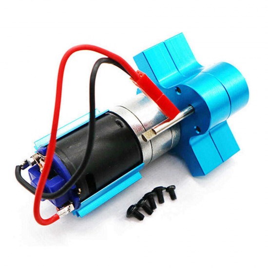 Metal Transfer Gear Box with 370 Motor for WPL B-16 B-24 B-36 C24 JJRC Q60 Q61 1/16 RC Car