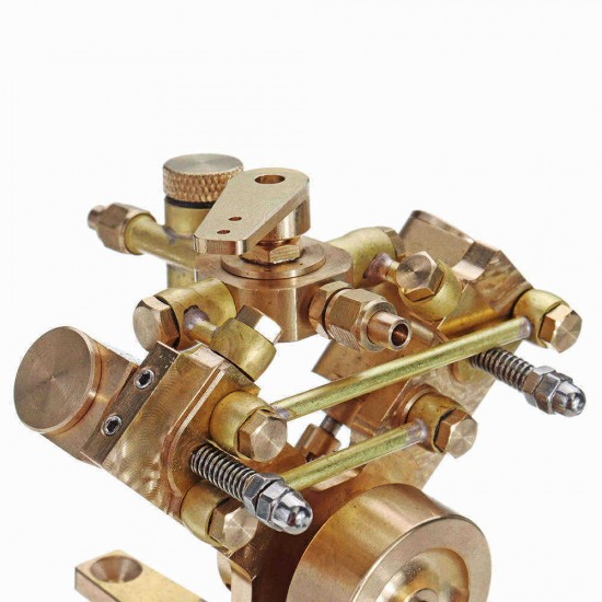 Microcosm Micro Scale M2B Twin Cylinder Marine Steam Engine Model Stirling Engine Gift Collection