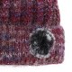 Middle-Aged Plush Knit Hat Women Lady Winter Thick Double-Layer Warm Beanie Cap