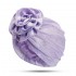 Middle-aged Women Polyester Turban Hat Floral Breathable Chemo Caps