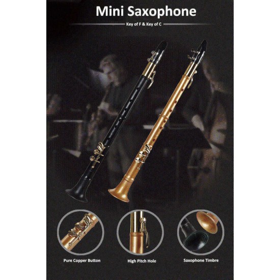 Mini Alto Saxophone Littlesax Copper Pocket Sax Musical Instrument with Bag