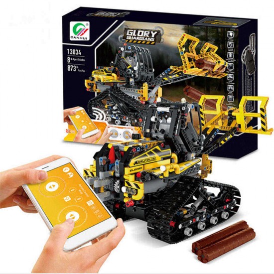 MoFun DIY 2.4G Block Building Programmable APP/Stick Control Voice Interaction Smart RC Robot Car