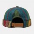 Multicolor SKull Caps Striped Plush Soft Fabric Wavy Pattern With Folk-custom Brimless Hats