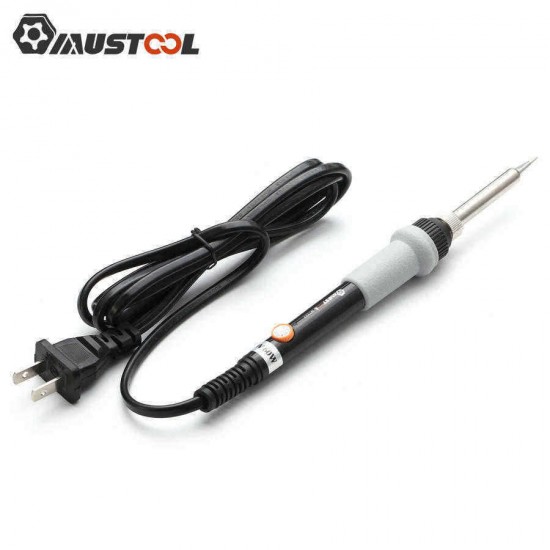 Mustool® MT223 60W Adjustable Temperature Electric Solder Iron Welding Rework Repair Tool with 5pcs Solder Tips I/3C/4C/K/2.4D 110V/220V Option