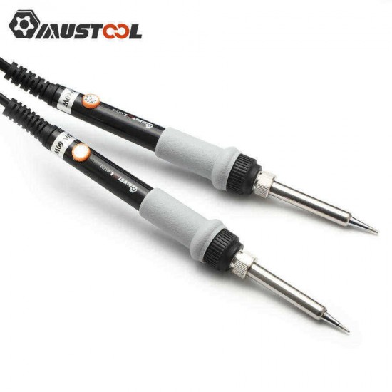 Mustool® MT223 60W Adjustable Temperature Electric Solder Iron Welding Rework Repair Tool with 5pcs Solder Tips I/3C/4C/K/2.4D 110V/220V Option