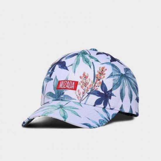 NUZADA Cotton Floral  Baseball Cap Outdoor Vintage Adjustable Peaked Cap